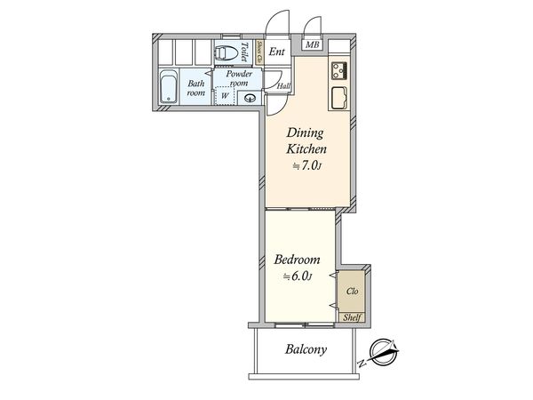 NK五反田コータース 間取図(平面図) NK五反田コータース 間取図(平面図)