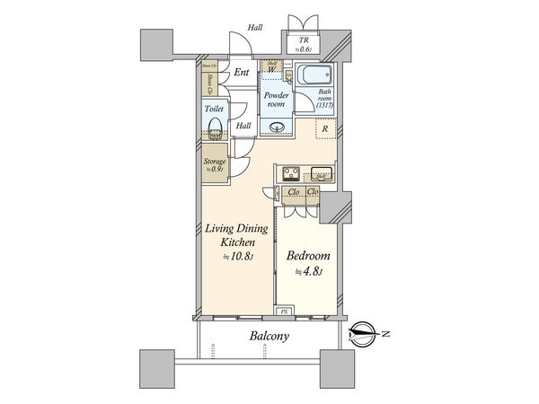 パークタワーグランスカイ 間取図(平面図)