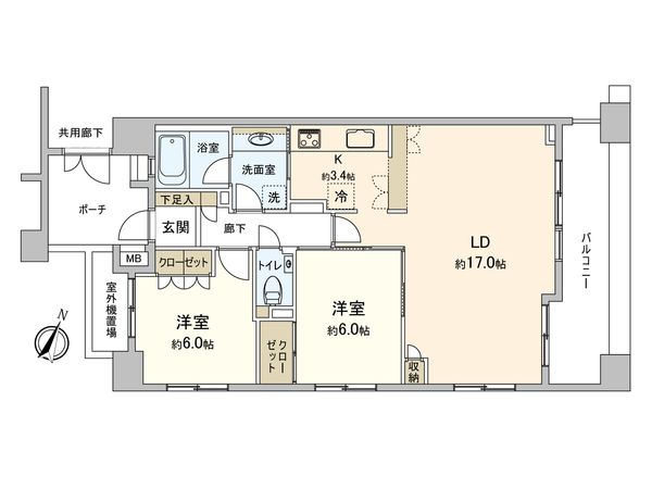 アールブラン西馬込 間取図(平面図) アールブラン西馬込 間取図(平面図)