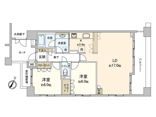 アールブラン西馬込 間取図(平面図) アールブラン西馬込 間取図(平面図)