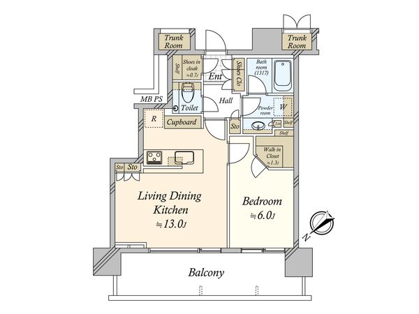 パークシティ武蔵小山 ザ タワー 間取図(平面図) パークシティ武蔵小山 ザ タワー 間取図(平面図)