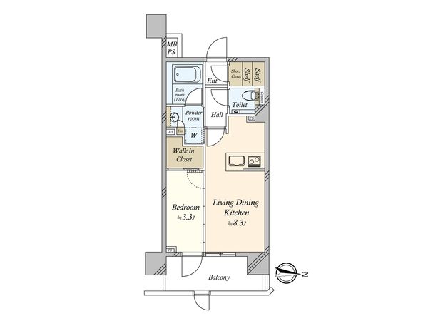 クリオラベルヴィ大崎グランクラス 間取図(平面図) 間取図(平面図)