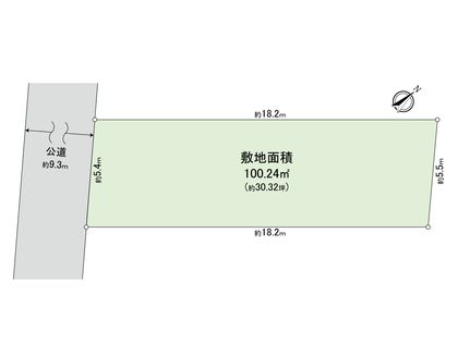 目黒区東山1丁目土地 区画図