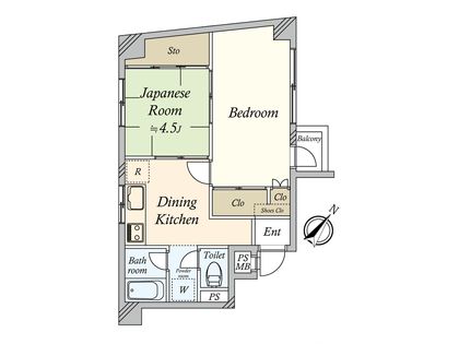 ダイアパレス五反田 間取図(平面図)
