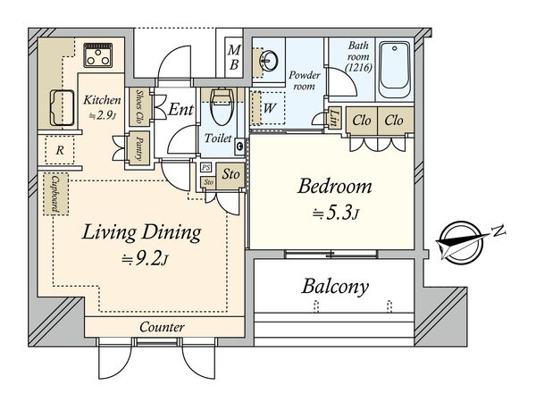 パークリュクス恵比寿 間取図(平面図) パークリュクス恵比寿 間取図(平面図)