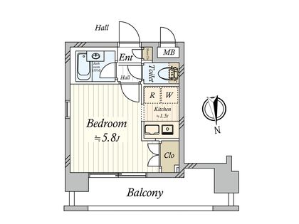 アーバイル三田慶大前 間取図(平面図) アーバイル三田慶大前 間取図(平面図)
