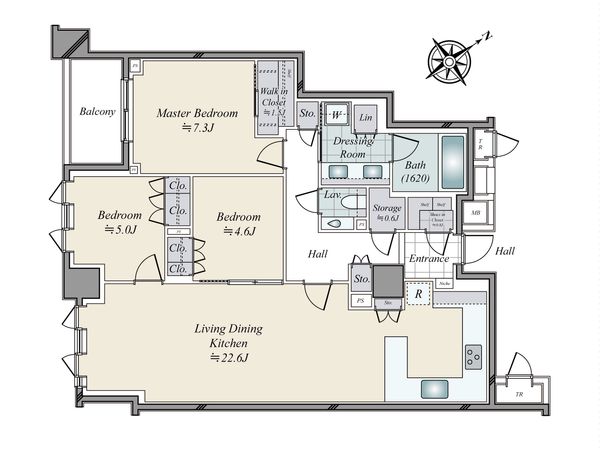 パークホームズ三軒茶屋一丁目 間取図(平面図) パークホームズ三軒茶屋一丁目 間取図(平面図)