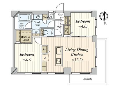 ライオンズマンション上目黒 間取図(平面図)