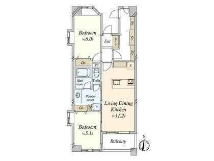 ルモンド恵比寿 間取図(平面図)