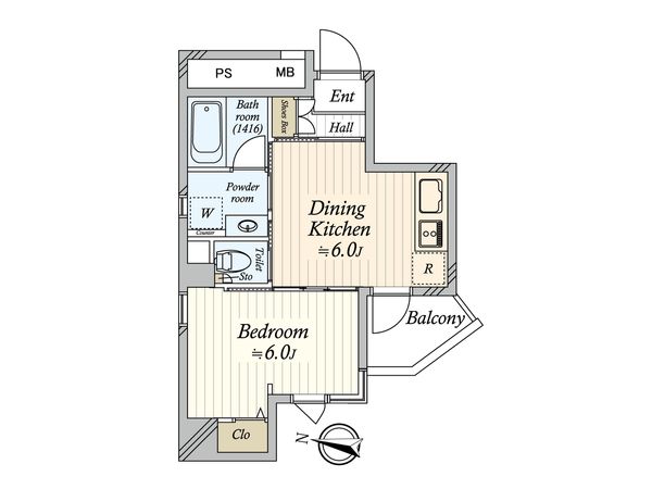 エクセル中目黒 間取図(平面図) エクセル中目黒 間取図(平面図)