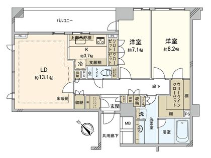 パークハウス諏訪山プレゼンス 間取図(平面図)
