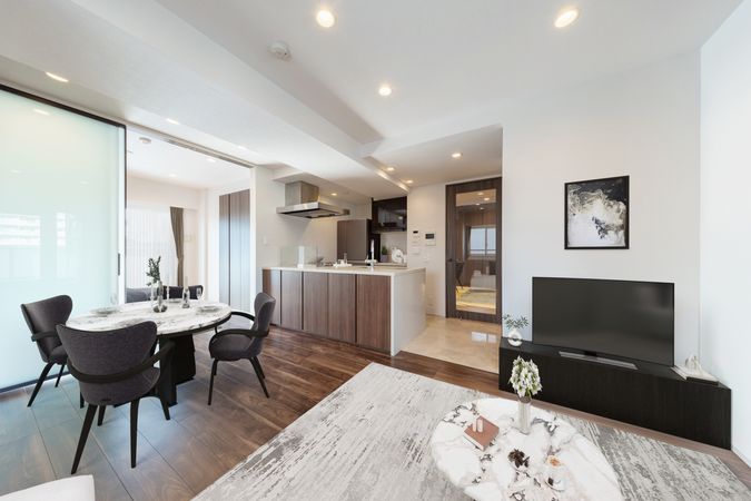 オープンレジデンシア恵比寿ザハウス リビング リビング