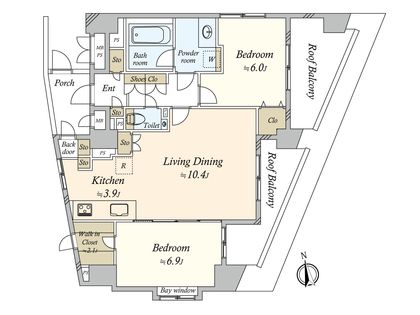 恵比寿ブルーメ 間取図(平面図)