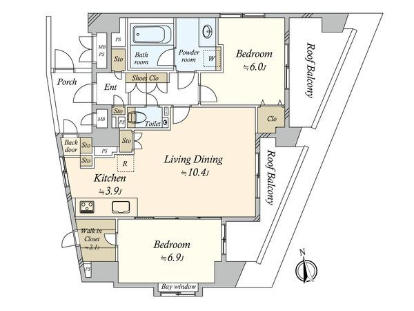 恵比寿ブルーメ 間取図(平面図)