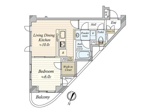 デュオ・スカーラ学芸大学 間取図(平面図) 間取図(平面図)
