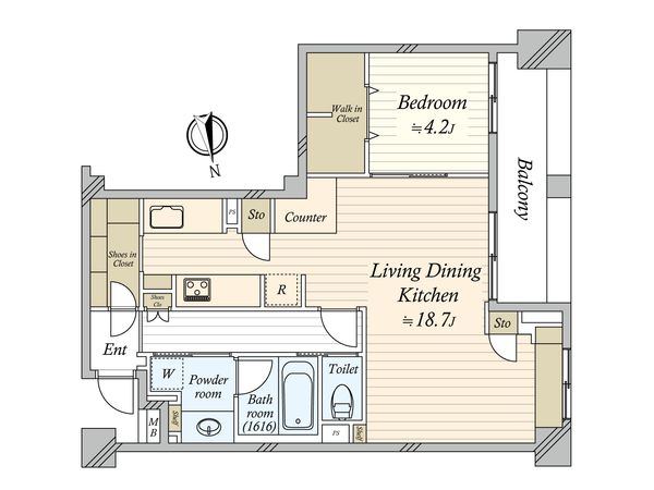 パルテール恵比寿 間取図(平面図) パルテール恵比寿 間取図(平面図)