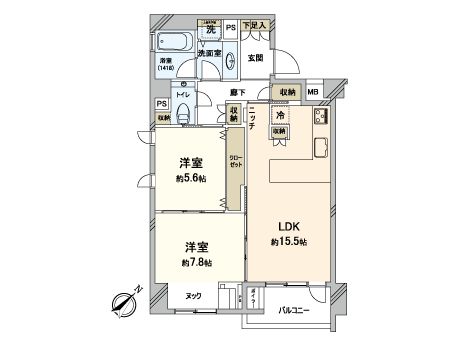 ジェイパーク渋谷東 間取図(平面図)