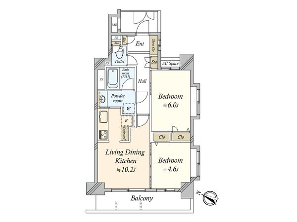 クレッセント渋谷神泉 間取図(平面図)