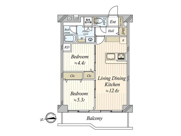 目黒台スカイマンション 間取図(平面図) 目黒台スカイマンション 間取図(平面図)