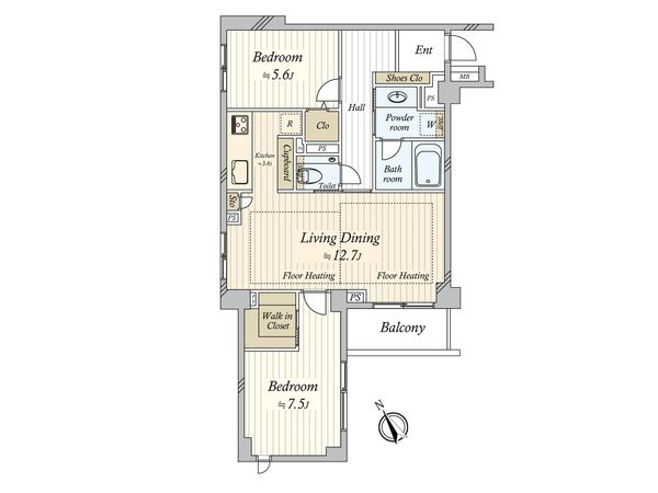 グランドメゾン中目黒THECLASS 間取図(平面図) グランドメゾン中目黒THECLASS 間取図(平面図)