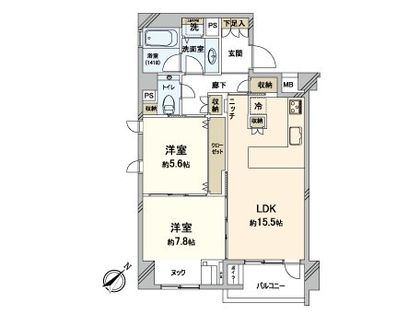 ジェイパーク渋谷東 間取図(平面図)