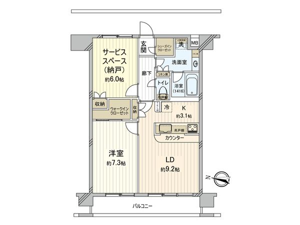 サン・クオーレ恵比寿 間取図(平面図) サン・クオーレ恵比寿 間取図(平面図)