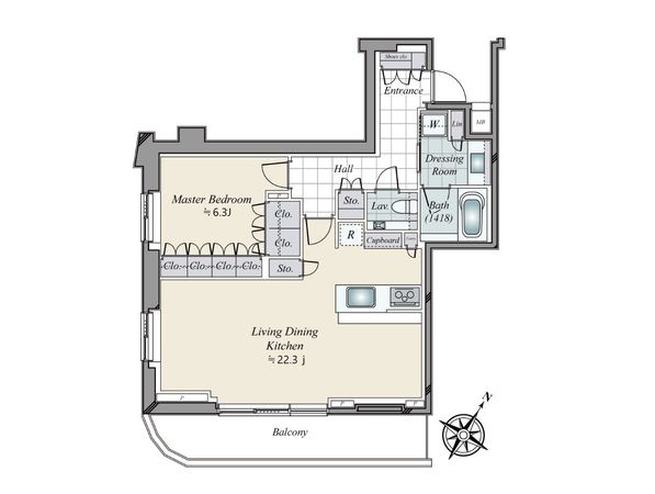パークコート恵比寿 間取図(平面図) パークコート恵比寿 間取図(平面図)