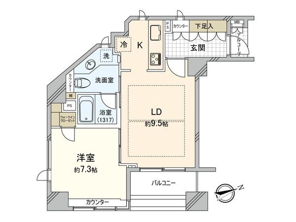 アクシア広尾 間取図(平面図)