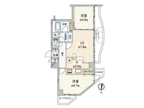 ランドステージ恵比寿 間取図(平面図)