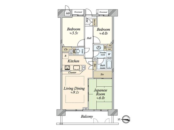桜上水ハイム 間取図(平面図) 桜上水ハイム 間取図(平面図)