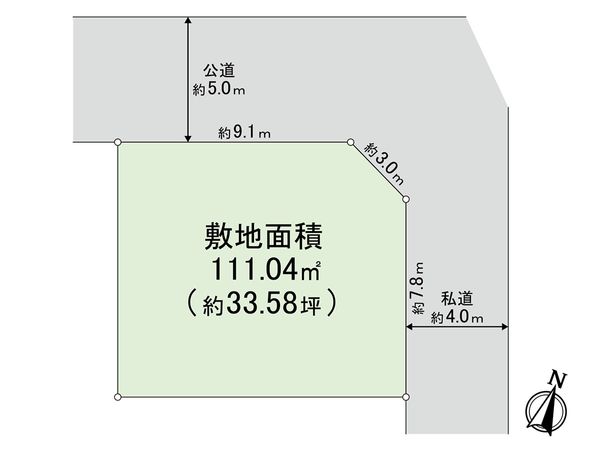 さいたま市緑区山崎1丁目 区画図 さいたま市緑区山崎1丁目 区画図