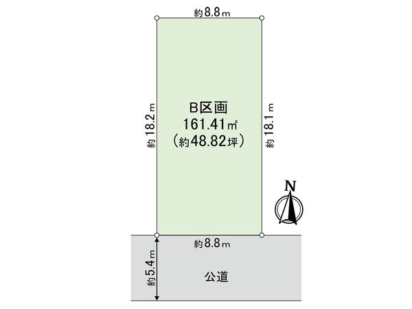 さいたま市浦和区高砂4丁目 B区画 区画図 さいたま市浦和区高砂4丁目 B区画 区画図