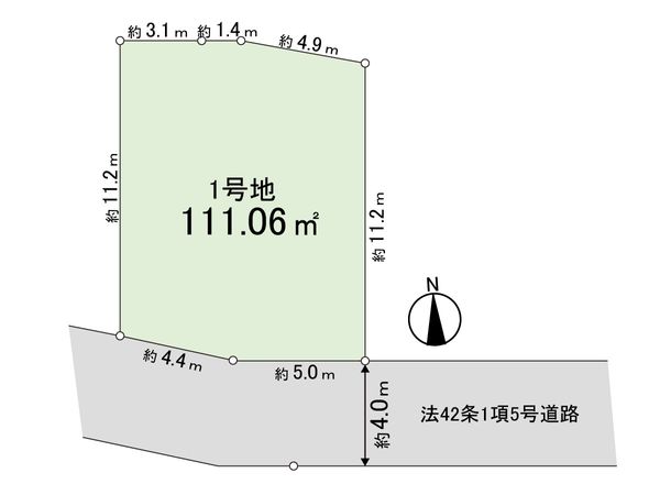 さいたま市浦和区瀬ヶ崎4丁目 1号地 区画図