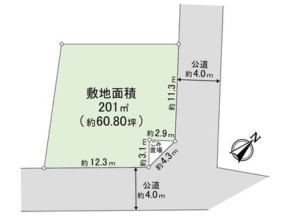 さいたま市緑区道祖土3丁目 区画図