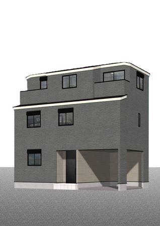 さいたま市桜区西堀2丁目 B号棟 外観パース図 さいたま市桜区西堀2丁目 B号棟 外観パース図