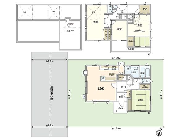 さいたま市緑区大字中尾 間取図(平面図)