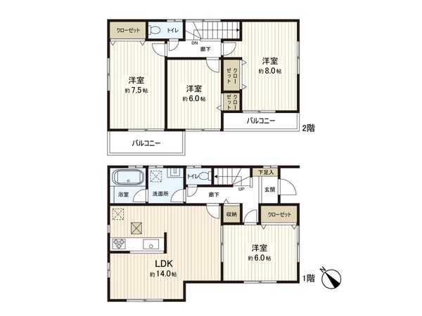 さいたま市南区大字大谷口 間取図(平面図)