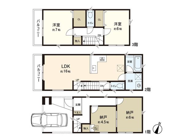 さいたま市浦和区駒場1丁目 4号棟 間取図(平面図) さいたま市浦和区駒場1丁目 4号棟 間取図(平面図)