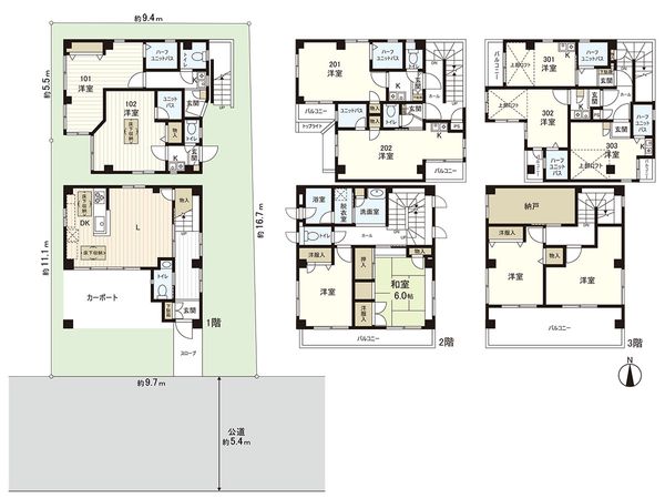 さいたま市浦和区常盤9丁目 間取図(平面図) 間取図(平面図)