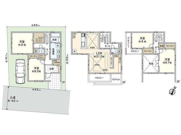 さいたま市南区大谷場1丁目 間取図(平面図)