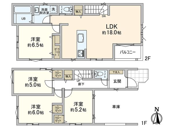 さいたま市浦和区瀬ヶ崎4丁目 1号棟 間取図(平面図) さいたま市浦和区瀬ヶ崎4丁目 1号棟 間取図(平面図)