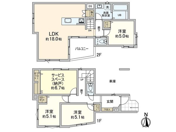 さいたま市浦和区瀬ヶ崎4丁目 2号棟 間取図(平面図) さいたま市浦和区瀬ヶ崎4丁目 2号棟 間取図(平面図)