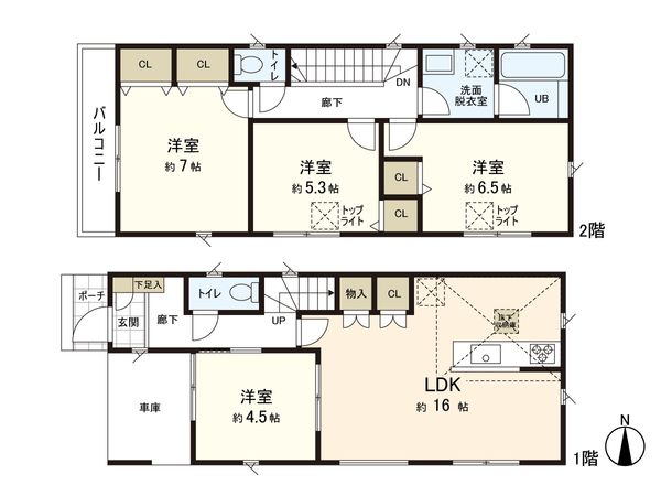 さいたま市浦和区大東2丁目 3号棟 間取図(平面図)