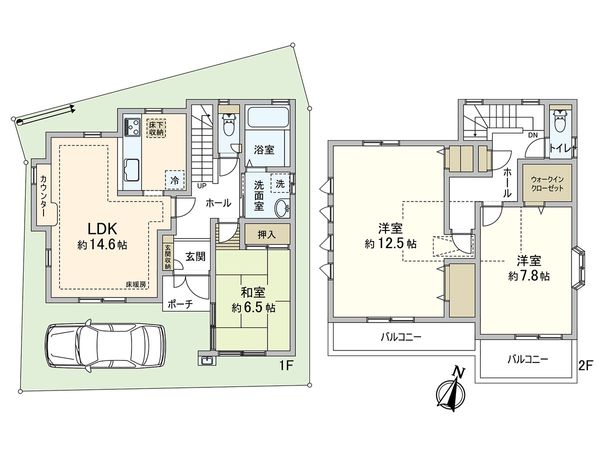 さいたま市浦和区大東1丁目 間取図(平面図)