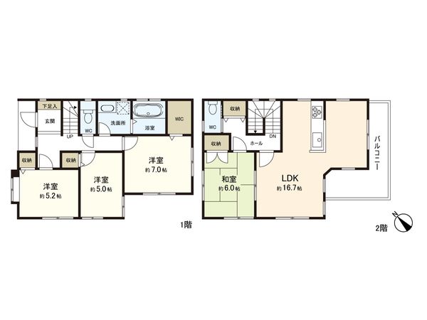 さいたま市浦和区東岸町 間取図(平面図)