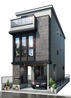 さいたま市浦和区本太5丁目 外観パース図