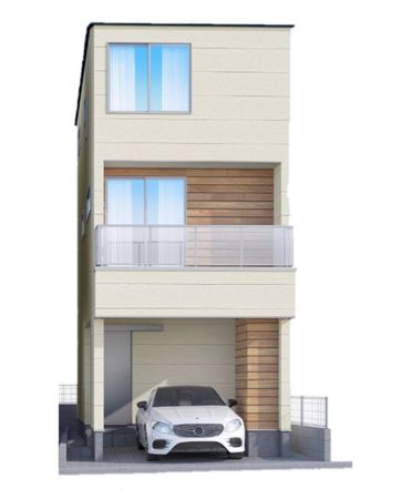 さいたま市南区南本町2丁目2号棟 外観パース図 さいたま市南区南本町2丁目2号棟 外観パース図