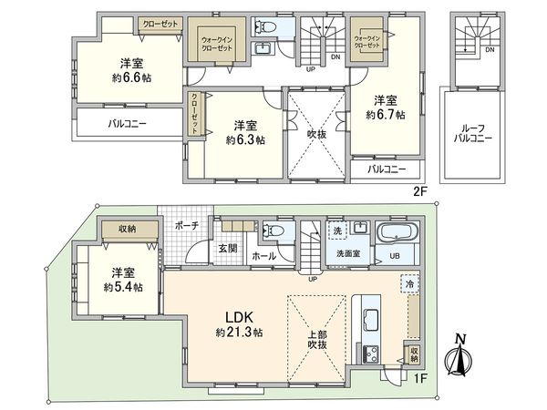 さいたま市南区文蔵3丁目 間取図(平面図) さいたま市南区文蔵3丁目 間取図(平面図)