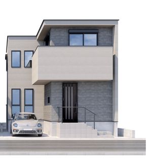 さいたま市大宮区三橋1丁目 1号棟 外観パース図