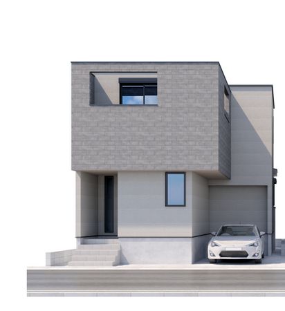 さいたま市大宮区三橋1丁目 2号棟 外観パース図